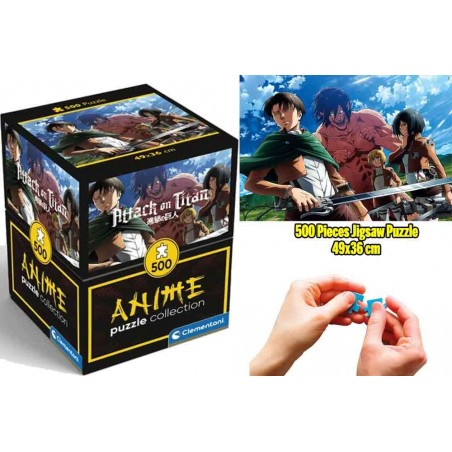 ANIME PUZZLE COLLECTION ATTACK ON TITAN 500 PIECES JIGSAW 49X36XCM