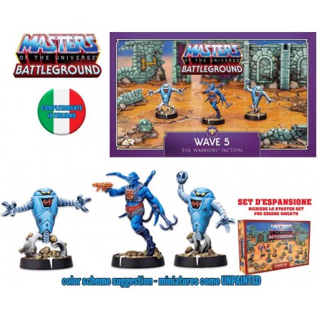 MASTERS OF THE UNIVERSE BATTLEGROUND WAVE 5 EVIL WARRIORS FACTION ESPANSIONE IN ITALIANO