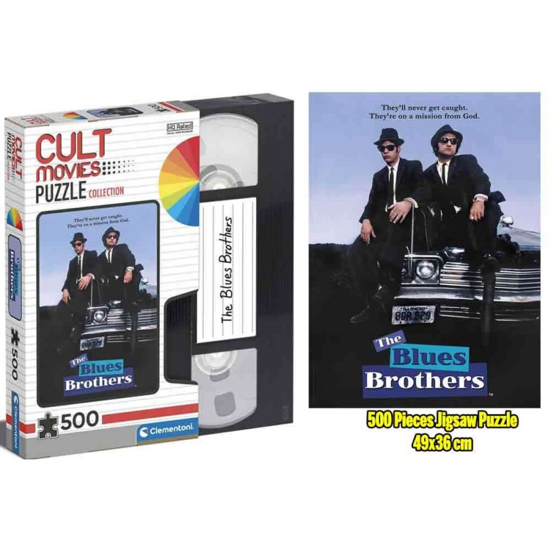CULT MOVIES PUZZLE COLLECTION THE BLUES BROTHERS 500 PEZZI PUZZLE 49X36 CM RAVENSBURGER