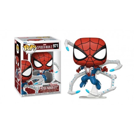 FUNKO POP! SPIDER-MAN 2 GAMERVERSE PETER PARKER ADVANCED SUIT 2.0 BOBBLE HEAD FIGURE