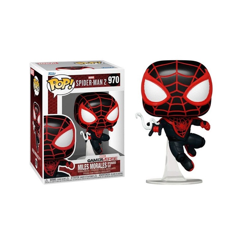 FUNKO POP! SPIDER-MAN 2 GAMERVERSE MILES MORALES UPGRADED SUIT BOBBLE HEAD FIGURE FUNKO