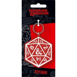PYRAMID INTERNATIONAL DUNGEONS AND DRAGONS DICE RUBBER KEYCHAIN