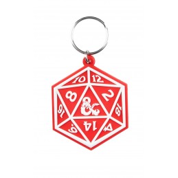 PYRAMID INTERNATIONAL DUNGEONS AND DRAGONS DICE RUBBER KEYCHAIN