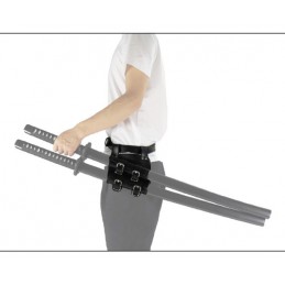 BELT WITH HOLSTER FOR 2 KATANAS