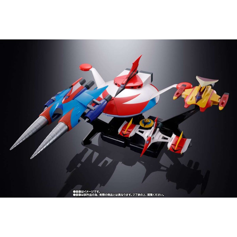 BANDAI SOUL OF CHOGOKIN GX-76X3 GRENDIZER SPAZER FULL SET ACTION FIGURE