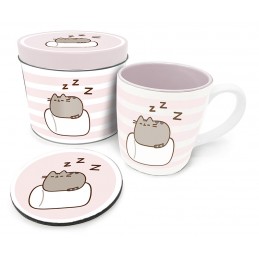 PUSHEEN THE CAT GIFT TIN SET TAZZA SOTTOBICCHIERE PYRAMID INTERNATIONAL