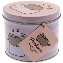 PUSHEEN THE CAT GIFT TIN SET TAZZA SOTTOBICCHIERE PYRAMID INTERNATIONAL
