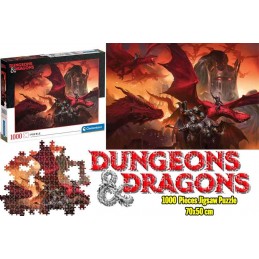 DUNGEONS AND DRAGONS DRAGONLANCE SHADOW OF THE DRAGON QUEEN 1000 PEZZI PUZZLE 70X50 CM RAVENSBURGER