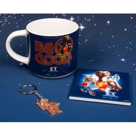E.T. THE EXTRATERRESTRIAL GIFT SET MUG COASTER AND KEYRING