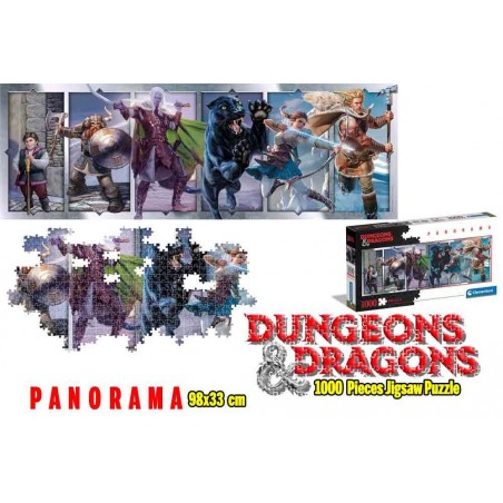 DUNGEONS AND DRAGONS COMPANIONS OF THE HALL 1000 PEZZI PUZZLE 98X33 CM