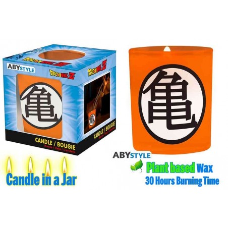 CANDLE IN A JAR DRAGON BALL KAME SYMBOL