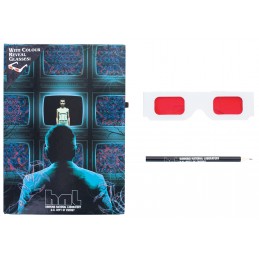 PYRAMID INTERNATIONAL STRANGER THINGS HAWKINS NATIONAL LABORATORY NOTEBOOK PENCIL AND 3D GLASSES