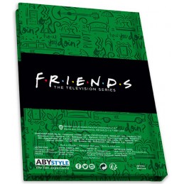 ABYSTYLE FRIENDS CENTRAL PERK GIFT SET GLASS PIN AND NOTEBOOK
