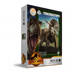 JURASSIC WORLD TRICERATOPS 3D EFFECT 100 PEZZI PUZZLE SD TOYS