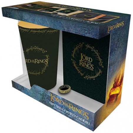 THE LORD OF THE RINGS GIFT SET GLASS PIN AND NOTEBOOK