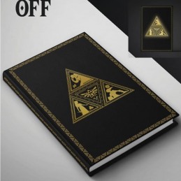 PALADONE PRODUCTS THE LEGEND OF ZELDA TRIFORCE LIGHT UP NOTEBOOK DIARIO