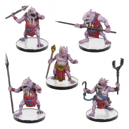ICONS OF THE REALMS KUO-TOA WARBAND SET 5X MINIATURES