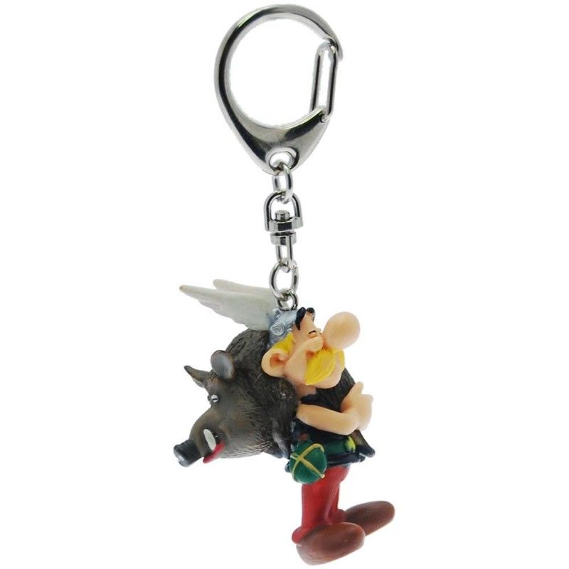 ASTERIX - ASTERIX WITH BOAR KEYRING PORTACHIAVI PVC FIGURE PLASTOY