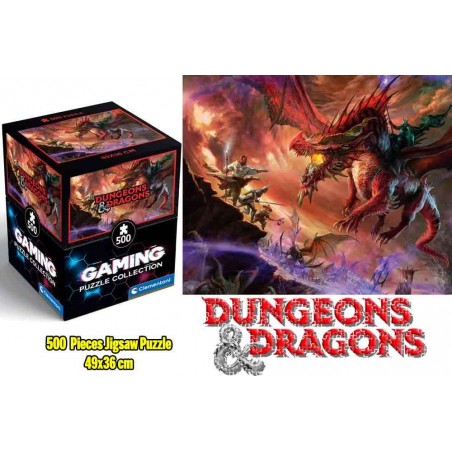 DUNGEONS AND DRAGONS KANSALDI ON RED DRAGON 500 PEZZI PUZZLE