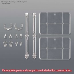 BANDAI copy of ACTION BASE 7 CLEAR MIRROR SET FOR MODEL KIT AND FIGURE