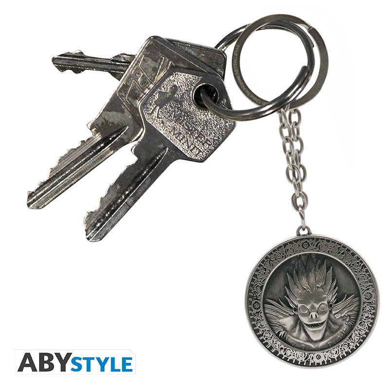 DEATH NOTE RYUK METAL KEYCHAIN PORTACHIAVI IN METALLO ABYSTYLE