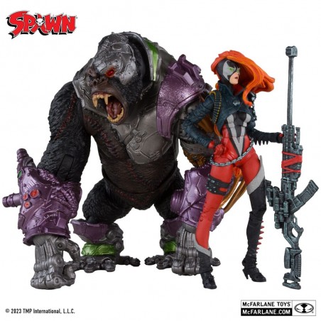 SHE-SPAWN AND CYGOR GOLD LABEL 2-PACK ACTION FIGURE