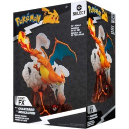 POKEMON SELECT CHARIZARD LIGHT FX STATUA FIGURE DIORAMA JAZWARES