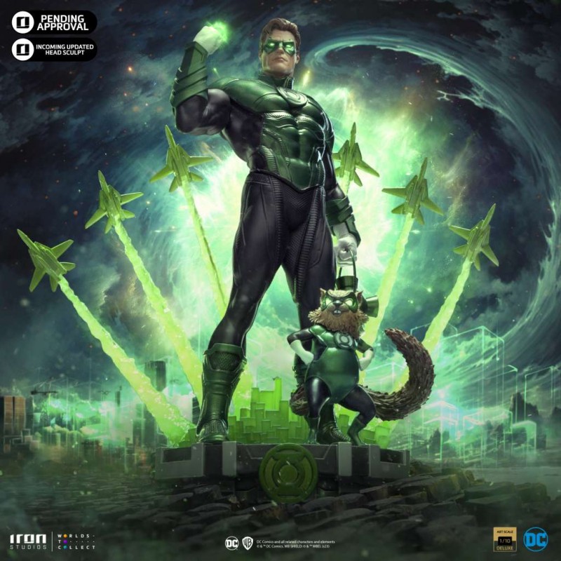 GREEN LANTERN UNLEASHED BDS ART SCALE DELUXE 1/10 STATUA FIGURE IRON STUDIOS