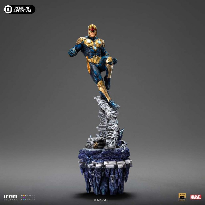 MARVEL INFINITY GAUNTLET NOVA BDS ART SCALE DELUXE 1/10 STATUA FIGURE IRON STUDIOS