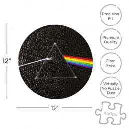 PINK FLOYD THE DARK SIDE OF THE MOON 450 PCS SHAPED PUZZLE 30X30CM AQUARIUS ENT