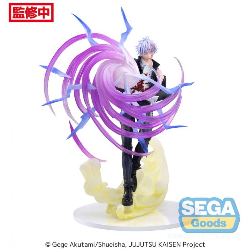 JUJUTSU KAISEN SATORU GOJO HOLLOW PURPLE LUMINASTA STATUA FIGURE SEGA GOODS