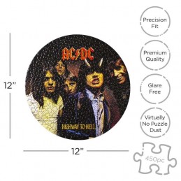 AC/DC HIGHWAY TO HELL 450 PCS SHAPED PUZZLE 30X30CM AQUARIUS ENT