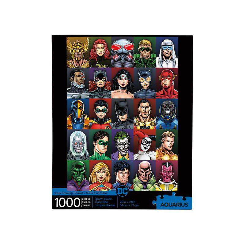 AQUARIUS ENT DC COMICS HEROES 1000 PIECES JIGSAW PUZZLE