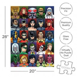 AQUARIUS ENT DC COMICS HEROES 1000 PIECES JIGSAW PUZZLE