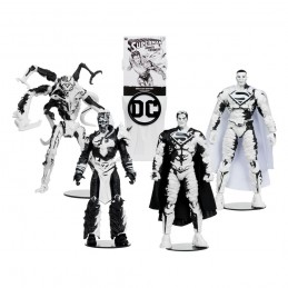MC FARLANE DC MULTIVERSE SUPERMAN SERIES GHOSTS OF KRYPTON SKETCH EDITION GOLD LABEL 4-PACK ACTION FIGURES