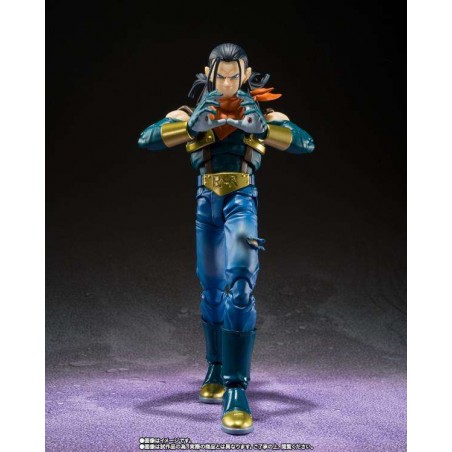 DRAGON BALL GT SUPER ANDROID 17 S.H. FIGUARTS ACTION FIGURE