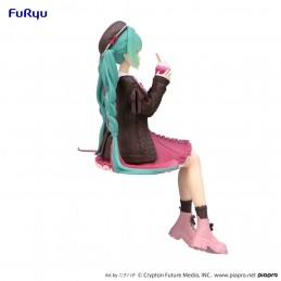 FURYU HATSUNE MIKU AUTUMN DATE PINK VERSION NOODLE STOPPER FIGURE STATUE