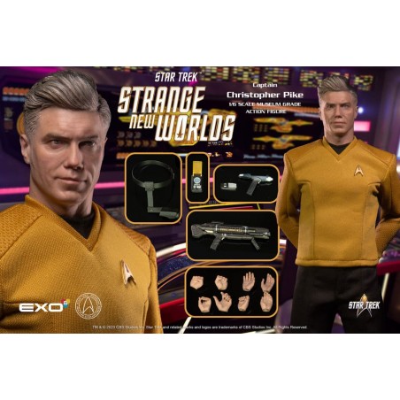 STAR TREK STRANGE NEW WORLDS CAPTAIN CHRISTOPHER PIKE 30CM ACTION FIGURE