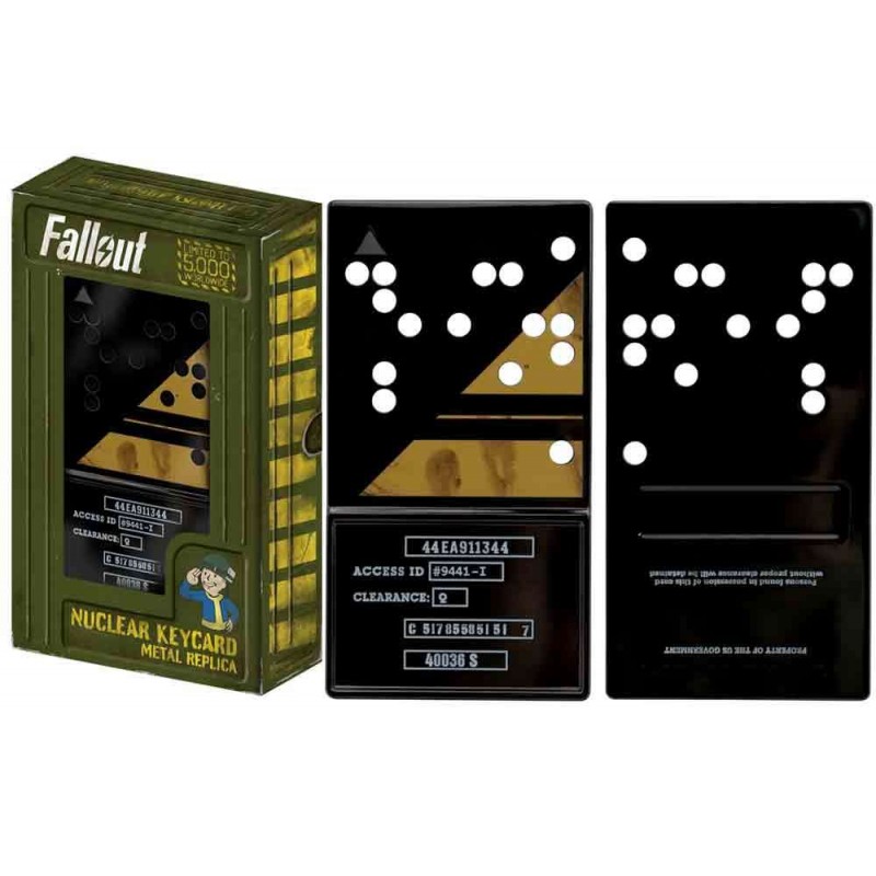 FANATTIK FALLOUT NUCLEAR KEYCARD METAL REPLICA LIMITED EDITION