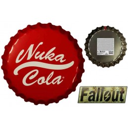 FALLOUT NUKA COLA BOTTLE CAP TIN SIGN IN METALLO FANATTIK