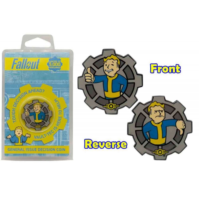 FALLOUT FLIP COIN REPLICA MONETA FANATTIK