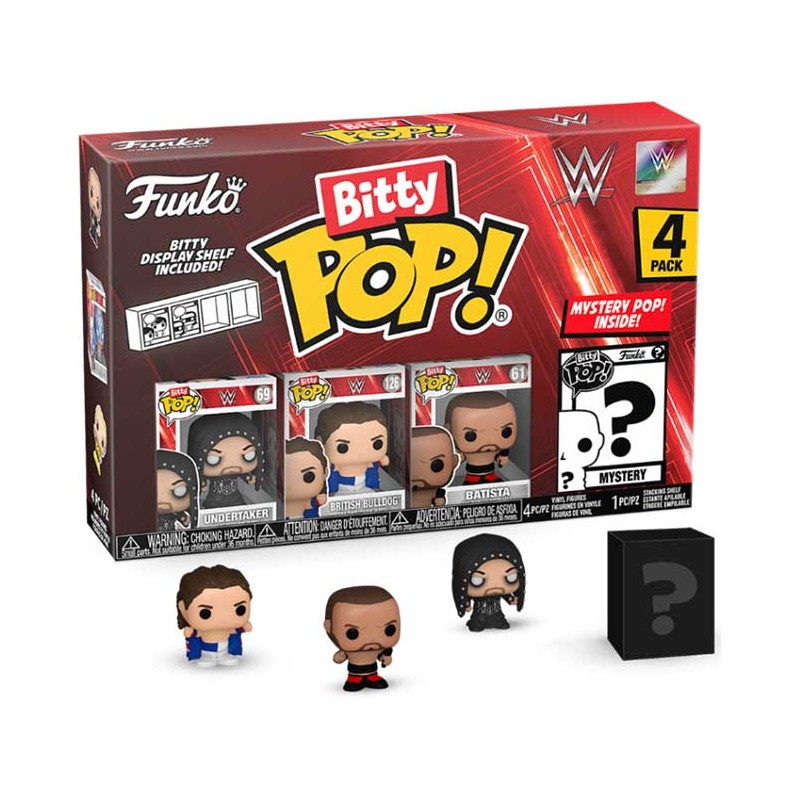 FUNKO BITTY POP! WWE 4 PACK UNDERTAKER VINYL MINI FIGURE FUNKO