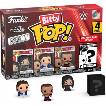 FUNKO BITTY POP! WWE 4 PACK UNDERTAKER VINYL MINI FIGURE