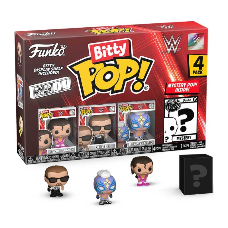 FUNKO BITTY POP! WWE 4 PACK RAZOR RAMON VINYL MINI FIGURE FUNKO