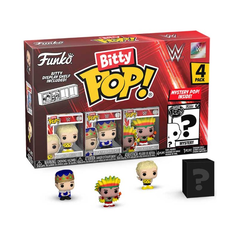 FUNKO BITTY POP! WWE 4 PACK DUSTY RHODES VINYL MINI FIGURE FUNKO