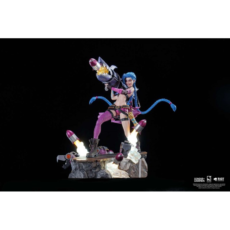 LEAGUE OF LEGENDS JINX 1/6 STATUA FIGURE WITH LED LIGHT PURE ARTS