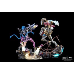 LEAGUE OF LEGENDS JINX AND VI 1/6 STATUA FIGURE WITH LED LIGHT PURE ARTS