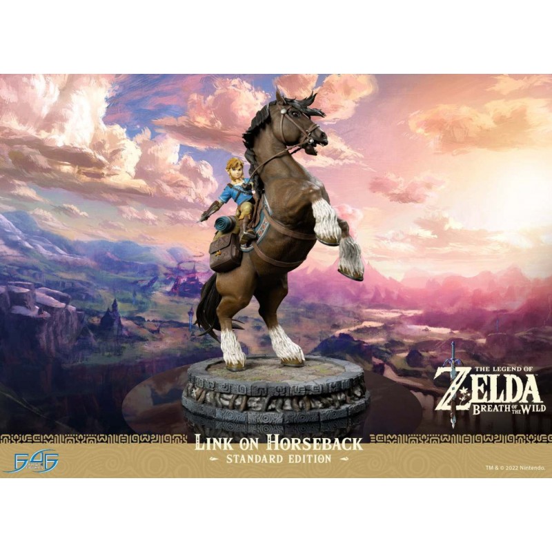 THE LEGEND OF ZELDA BREATH OF THE WILD LINK IN HORSEBACK STATUA FIGURE FIRST4FIGURES