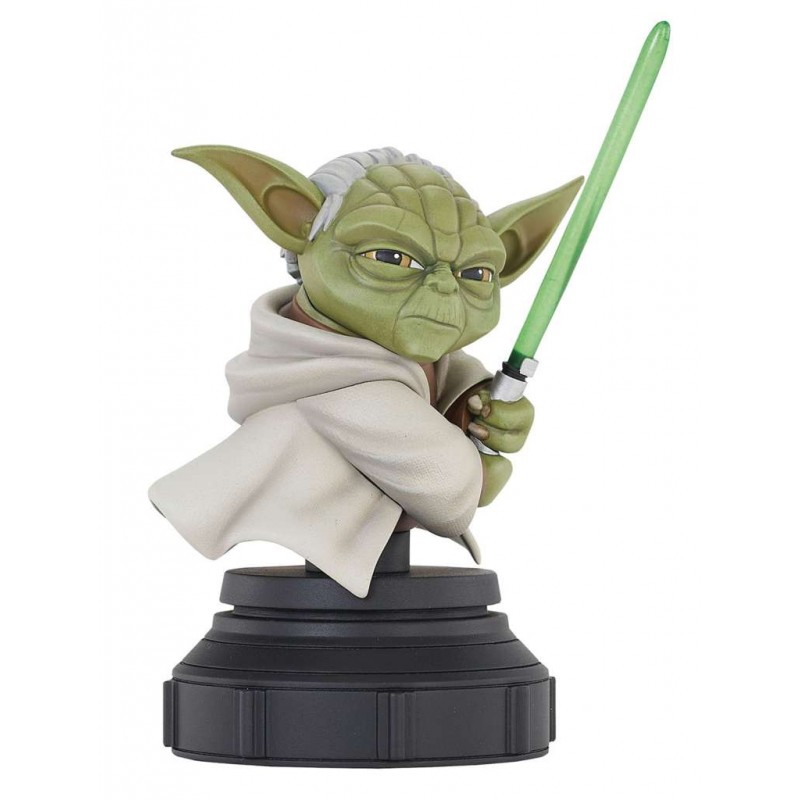 STAR WARS ANIMATED CLONE WARS YODA BUSTO FIGURE STATUA DIAMOND SELECT