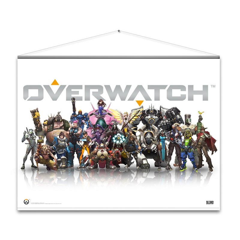 GAYA ENTERTAINMENT OVERWATCH HEROES WALLSCROLL POSTER 100 X 77 CM